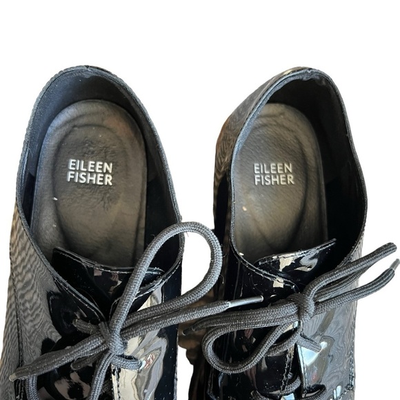 Eileen Fisher - Eddy Patent Leather Platform Oxford Sz 9 - Picture 3 of 11